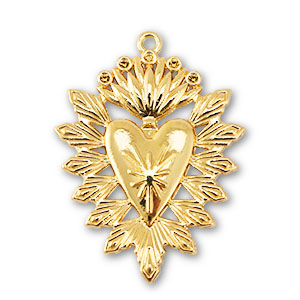 Bedels metaal hart Gold