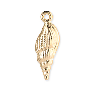 Bedels metaal schelp Gold