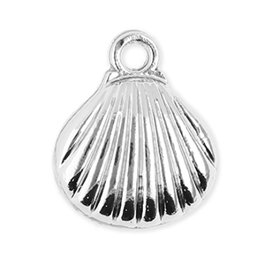 Bedels metaal schelp Silver