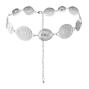 Heupkettingen bohemian Silver