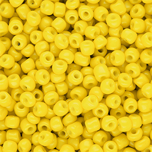 Glaskralen Rocailles 6/0 (4mm) Yellow
