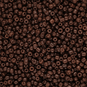 Glaskralen Rocailles 12/0 (2mm) Dark brown