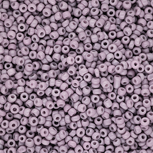 Glaskralen Rocailles 12/0 (2mm) Dusty mauve purple