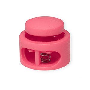 Gekleurde onderdelen koordstopper rond Pink
