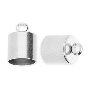Roestvrij stalen (RVS) Stainless steel onderdelen eindkap &Oslash;8mm met oog Silver