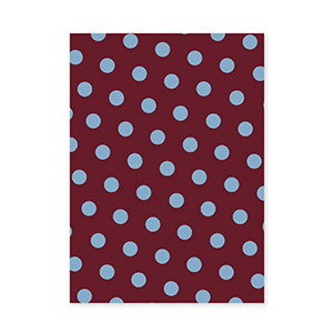 BY31&reg; Sieraden kaartjes stippen Mahogany red-light blue