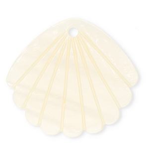 Schelp hangers specials Sint Jacobsschelp White