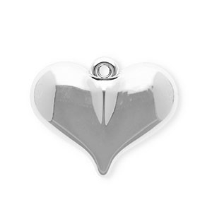 Acryl hangers hart Silver