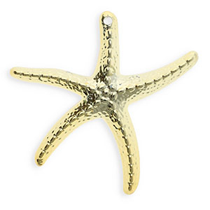 Acryl hangers zeester Gold
