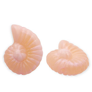 Acryl kralen schelp Salmon pink