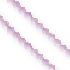 Top Facet kralen bicone 6mm Lilac-AB coating