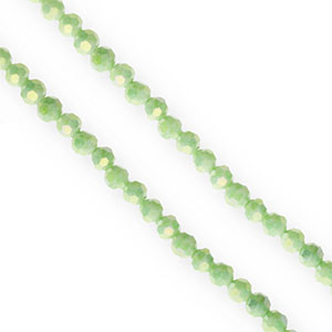 Top Facet kralen rond 4mm Light green-AB coating