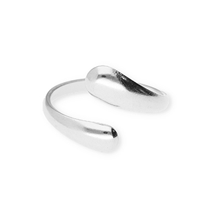 Roestvrij stalen (RVS) Stainless steel ringen druppels Silver