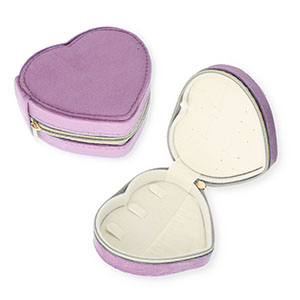 Sieraden reisdoosje hart Purple