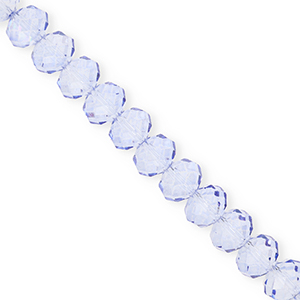 Top Facet kralen 8x6mm disc Blue