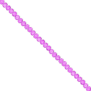 Top Facet kralen 3x2mm disc Purple
