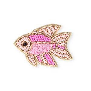 Broches vis Gold-pink