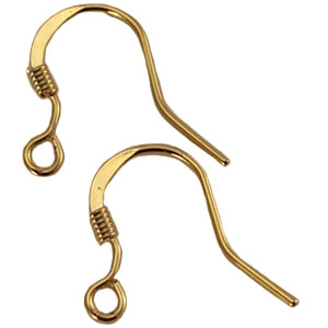 Onderdelen DQ metaal oorhangers 15mm Gold 