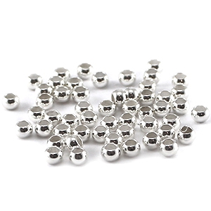 DQ knijpkralen 3mm Zilver
