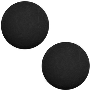 Cabochon Polaris Elements matt 7mm Nero zwart