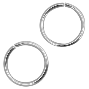 Roestvrij stalen (RVS) Stainless steel onderdelen buigring 5mm Zilver