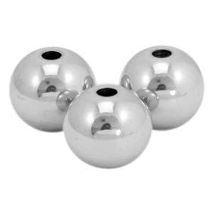Roestvrij stalen (RVS) Stainless steel kralen 4mm Zilver