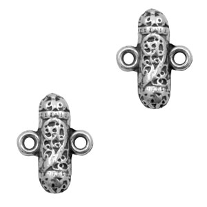 Bedels TQ metaal tussenstuk Boho totum Antiek zilver