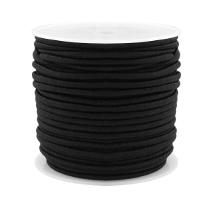Gekleurd elastisch draad 2.5mm Black