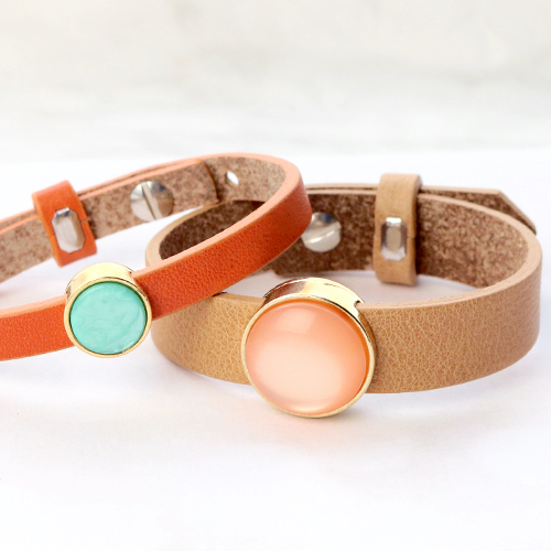 Mix en match en cre&euml;er eenvoudig stijlvolle armbanden met Cuoio
