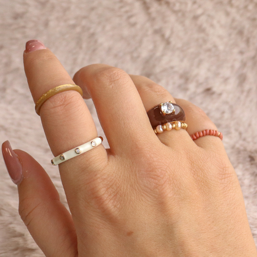 Stel je eigen ringen collectie samen met ringen van brass metaal