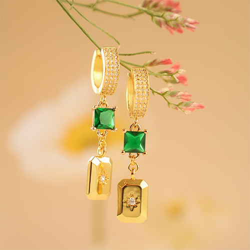 Elegante oorbellen maken met brass TQ metaal oorbellen