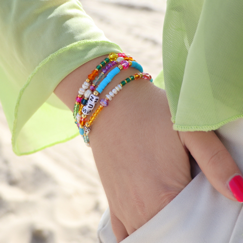 Get creative met top facet kralen voor een zomerse collectie