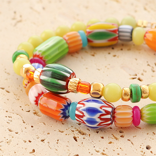 Armbanden inspiratie met nieuwe millefiori kralen