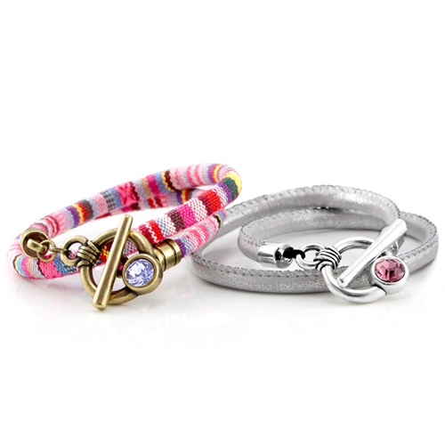 Trendy armbanden met DQ metalen slot