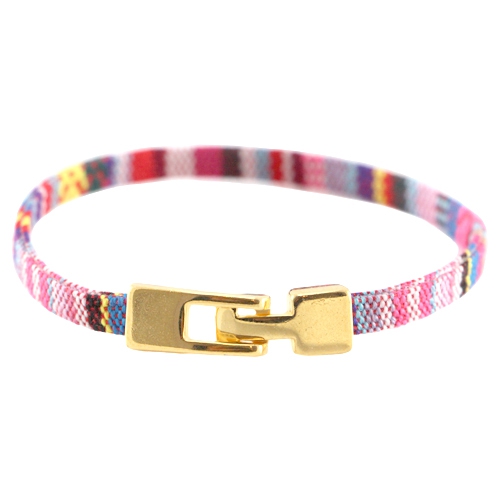 Leuke armbandjes met 5 mm plat Aztec koord