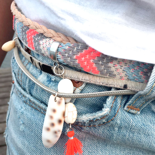 Maak de laagjes riem uit het blog!