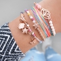 Kleurrijke sieraden met gekleurde kralen, DQ metaal en nieuw nylon S-Lon draad