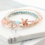 Kleurrijke sieraden met gekleurde kralen, DQ metaal en nieuw nylon S-Lon draad