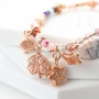 Kleurrijke sieraden met gekleurde kralen, DQ metaal en nieuw nylon S-Lon draad