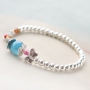 Kleurrijke sieraden met gekleurde kralen, DQ metaal en nieuw nylon S-Lon draad