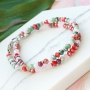 Kleurrijke sieraden in zachte roze en groene tinten facet kralen