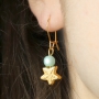 Sieraden in mintgroene tinten van Polaris Elements kralen met gouden details