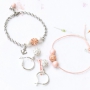 Magnifieke sieraden met strass kralen en acryl kralen met pearl coating