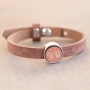 Winterse sieraden met houten cabochons, Cuoio armbanden en macram&eacute; draad