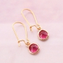 Subtiele sieraden met nieuwe crystal glas hangers in trendkleuren 