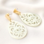 Oorbellen maken met resin hangers en DQ metalen oorstekers