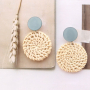 EASY oorbellen in soutache stijl met geweven hangers en DQ metaal