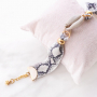 Zelf oorbellen en armbandjes maken van nieuwe resin hangers & elastisch lint met snake print