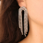 Sparkly armbandjes en oorbellen met strass chain!