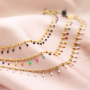 Sieraden inspiratie met het nieuwe stainless steel jasseron met oil gekleurde spikes:
